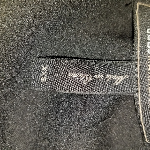 BCBGMAXAZRIA Backless Peplum Top Black Size XXS - Picture 6 of 7